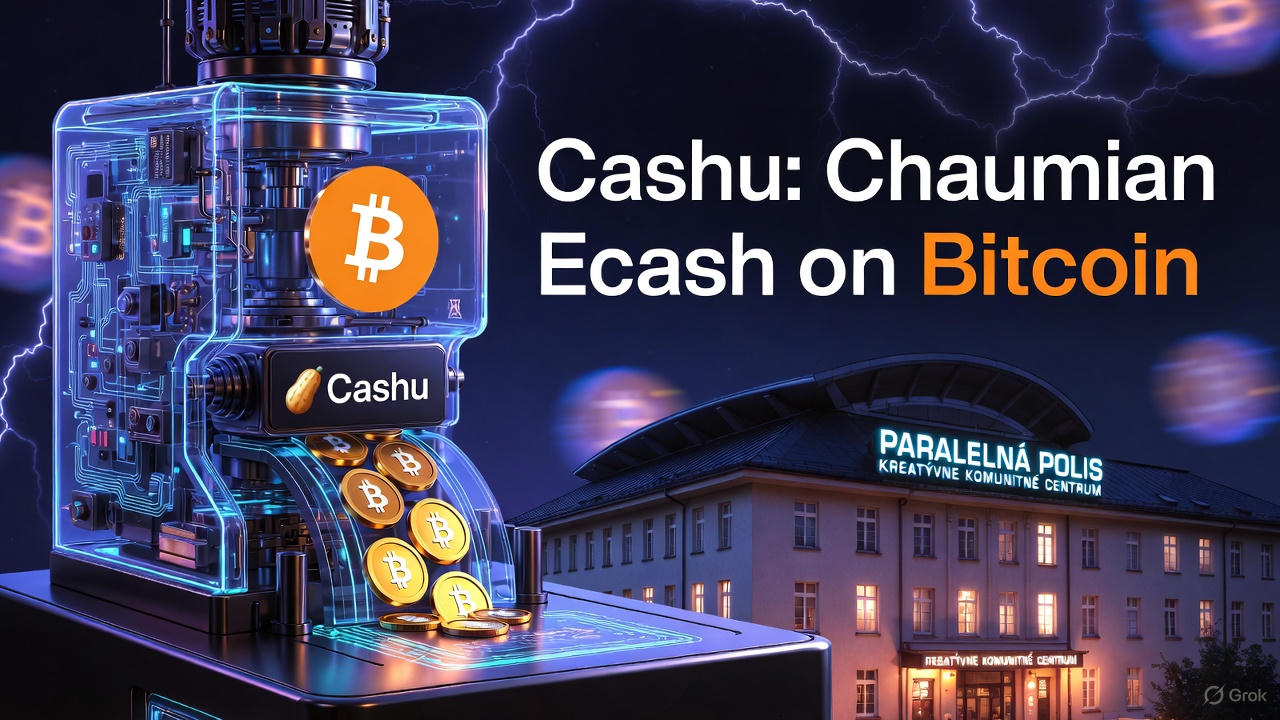 Cashu - Chaumian eCash nad Bitcoinom